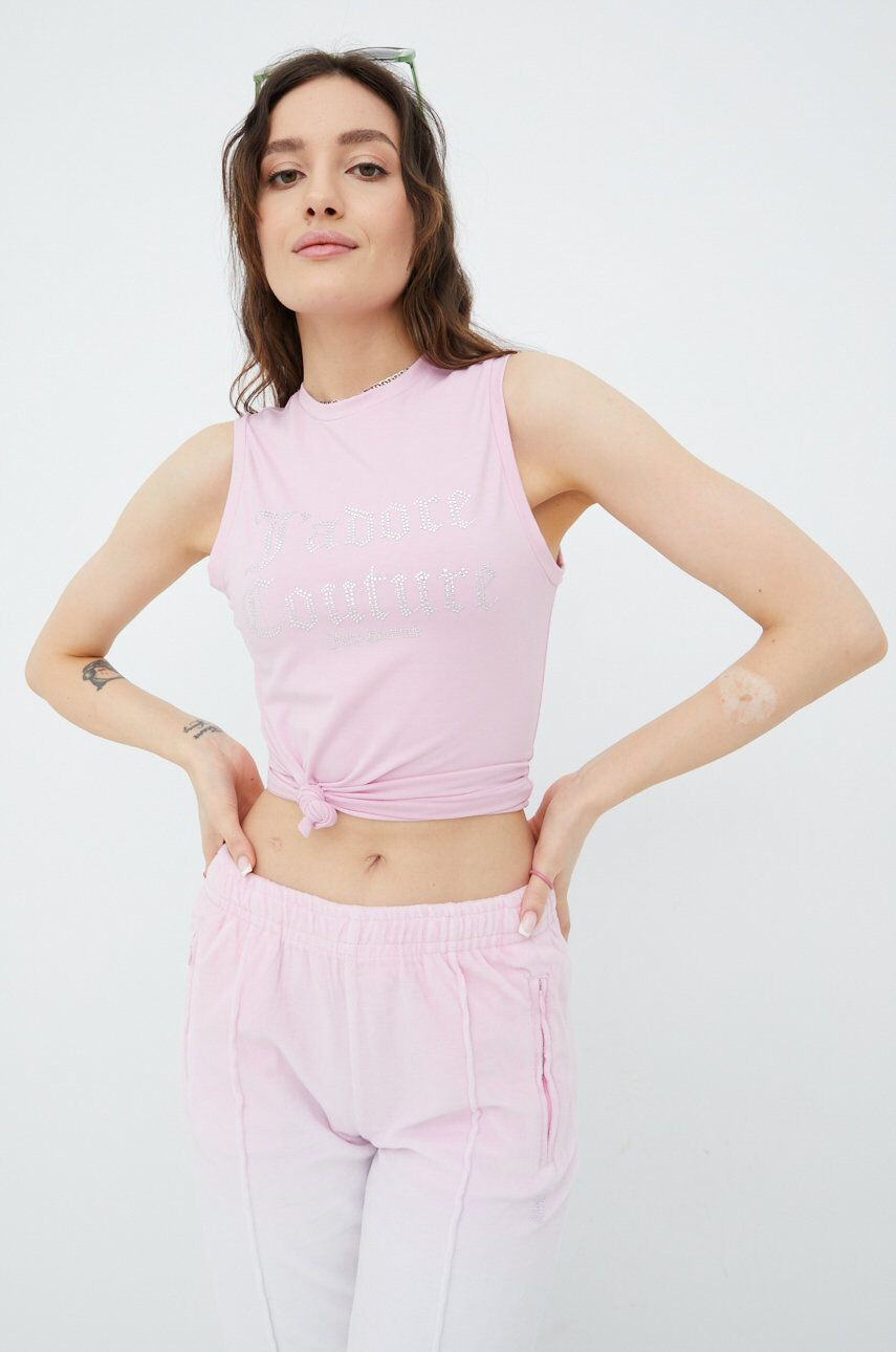 Juicy Couture Top ženska roza barva - Pepit.si