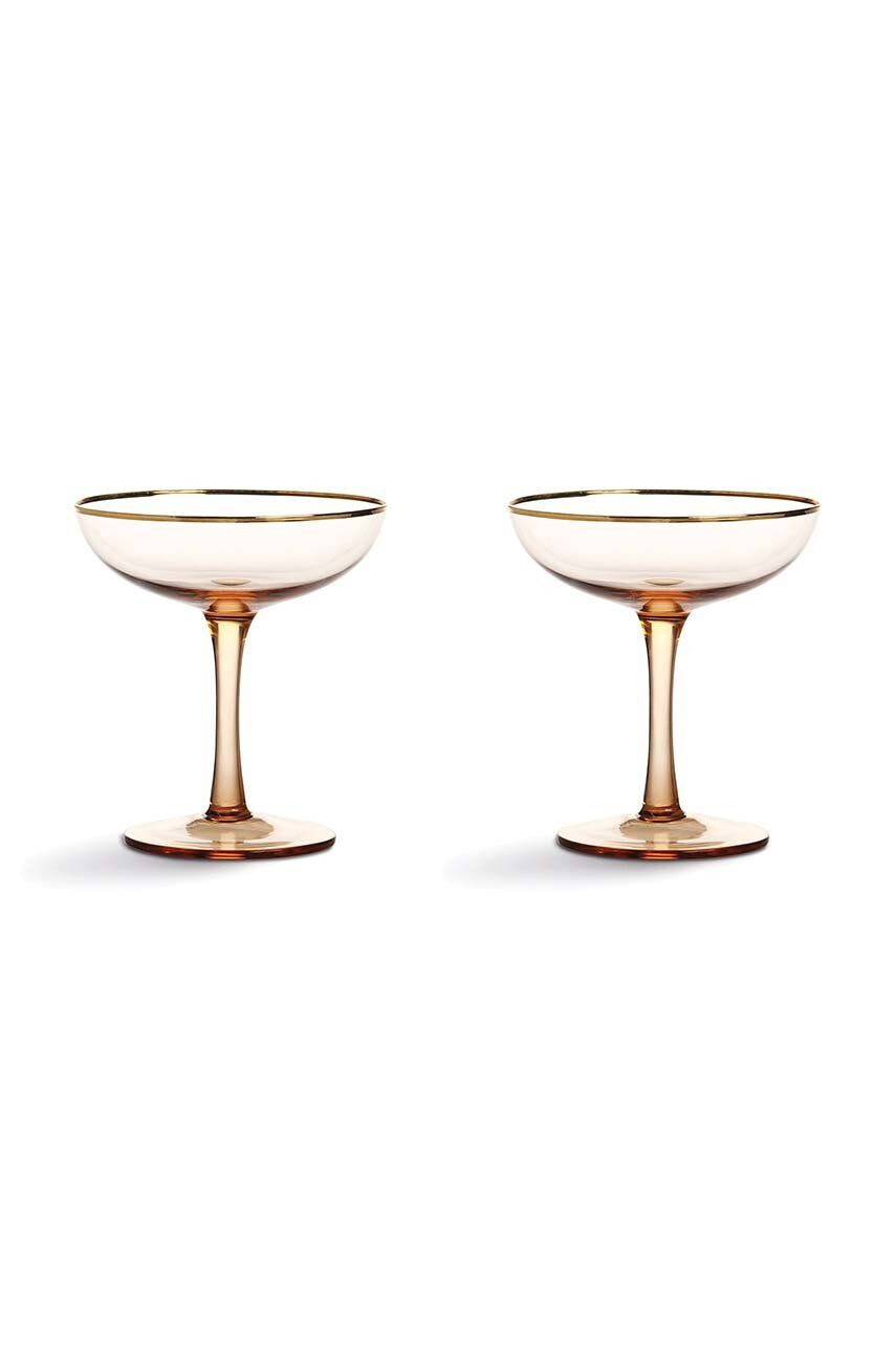 &k amsterdam komplet kozarcev za šampanjec Coupe Champagne (2-pack) - Pepit.si