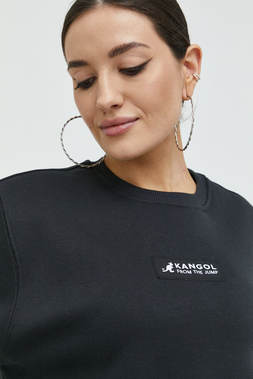 Kangol Bluza unisex črna barva - Pepit.si