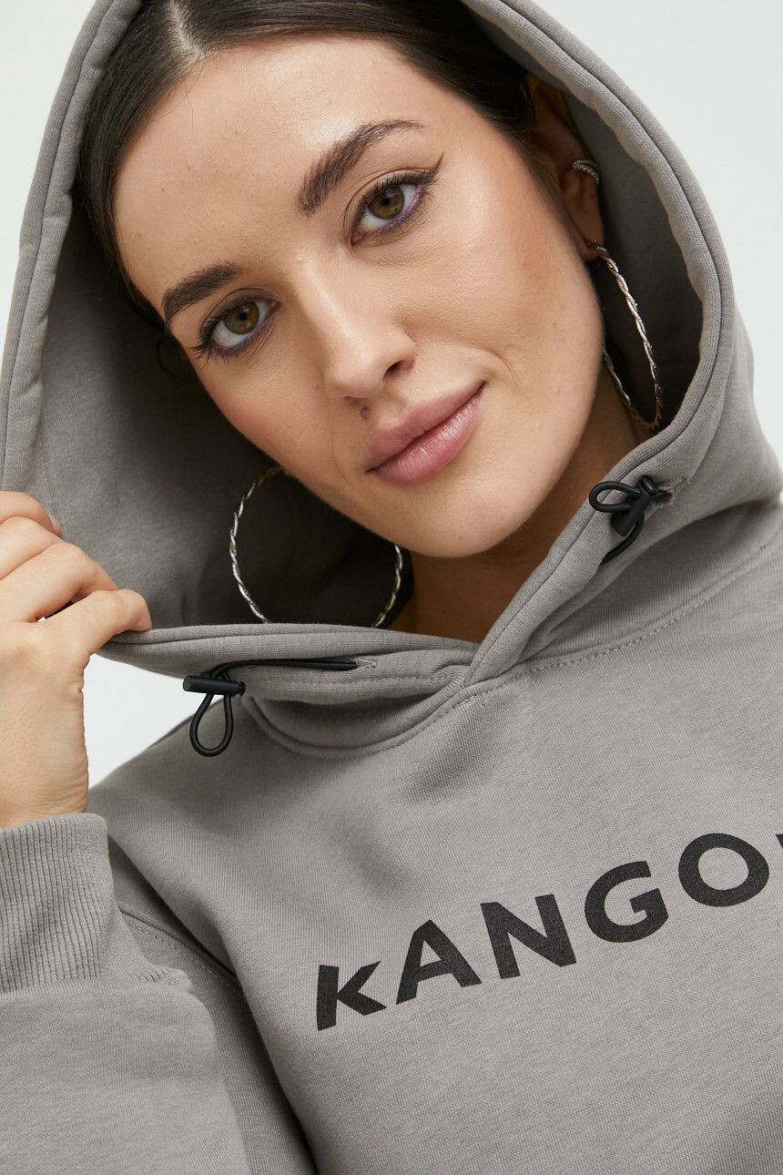 Kangol Bluza unisex siva barva s kapuco - Pepit.si