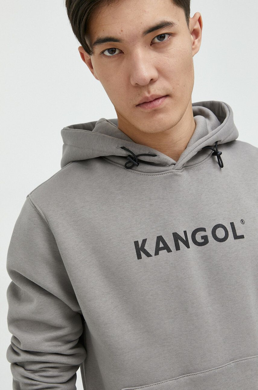 Kangol Bluza unisex siva barva s kapuco - Pepit.si