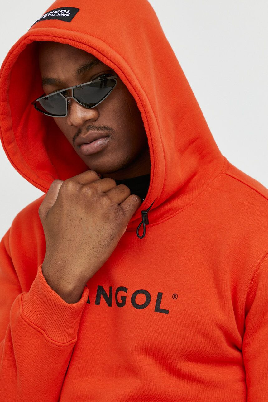 Kangol Bluza unisex oranžna barva s kapuco - Pepit.si