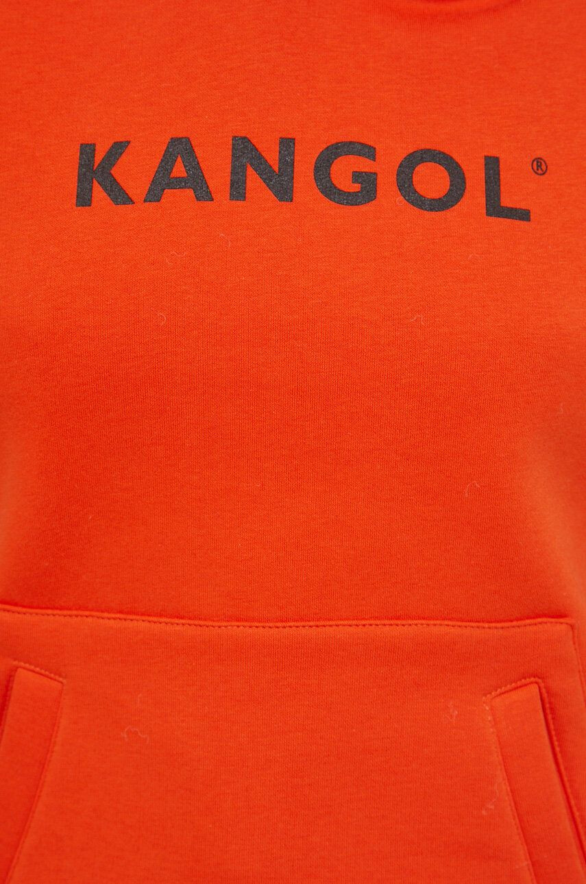 Kangol Bluza unisex oranžna barva s kapuco - Pepit.si