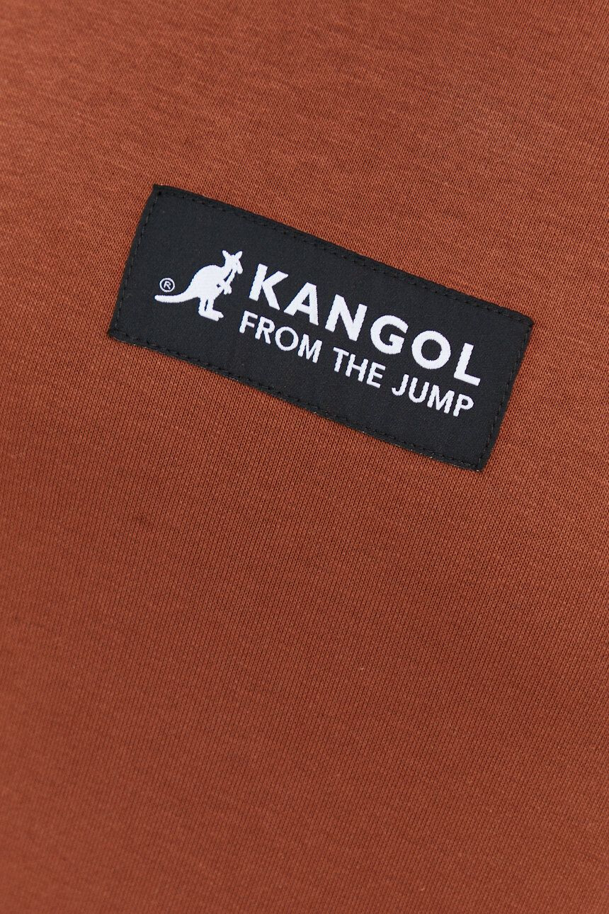 Kangol Bluza unisex rjava barva - Pepit.si