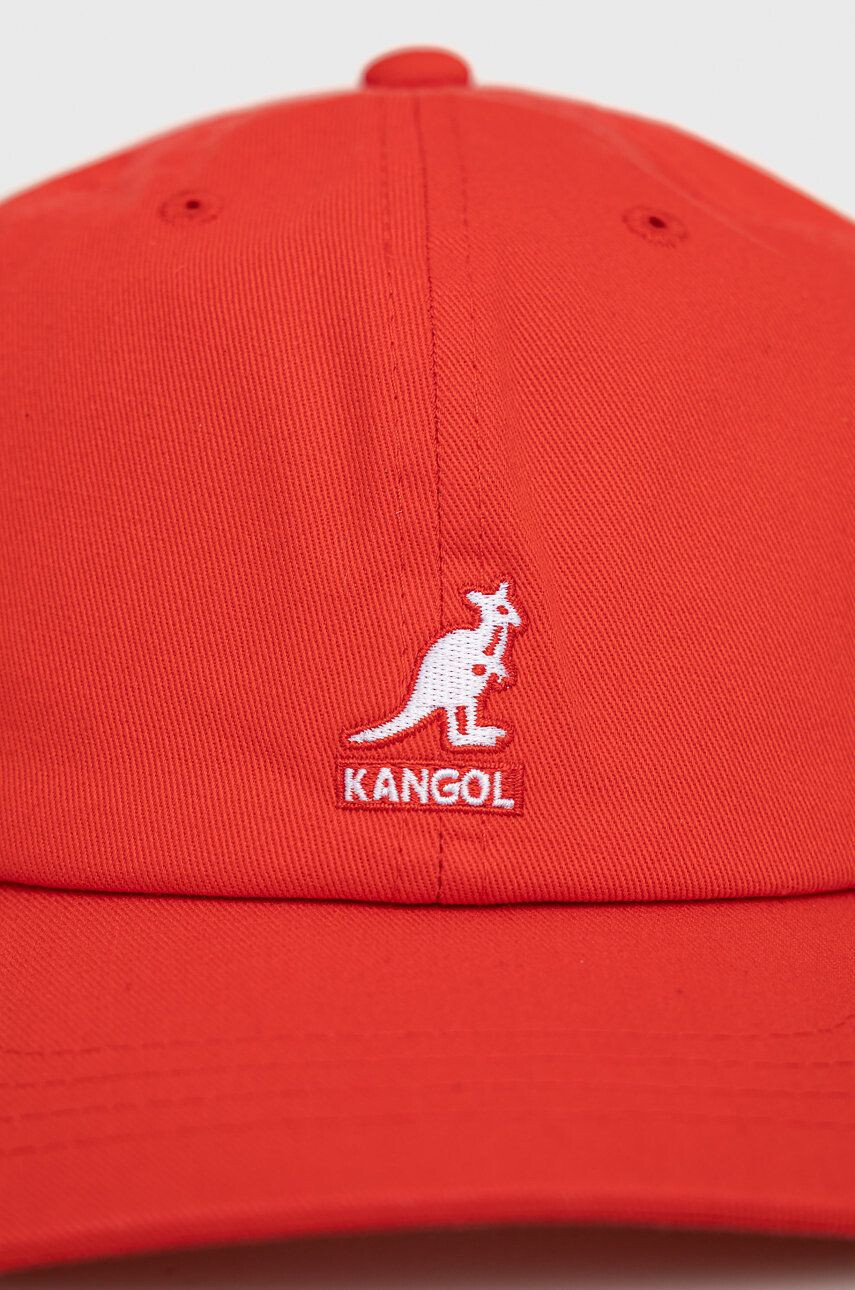 Kangol Bombažna kapa rdeča barva - Pepit.si