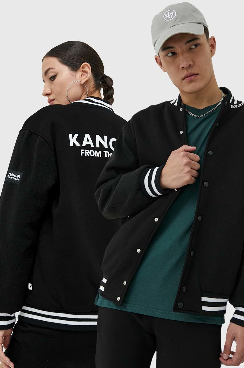 Kangol Bomber jakna črna barva - Pepit.si