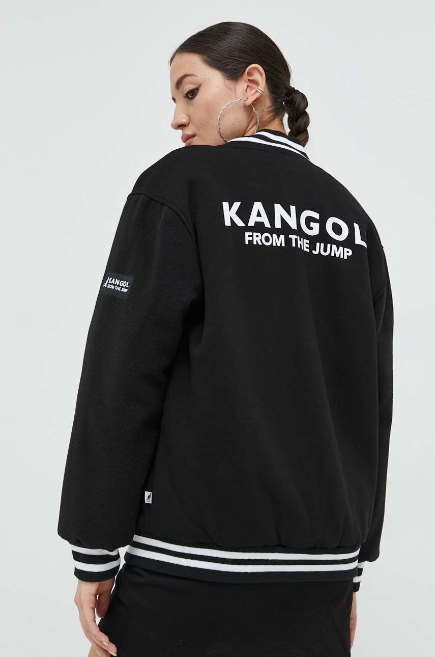 Kangol Bomber jakna črna barva - Pepit.si