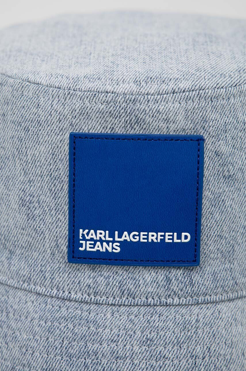 Karl Lagerfeld Jeans Bombažni klobuk - Pepit.si