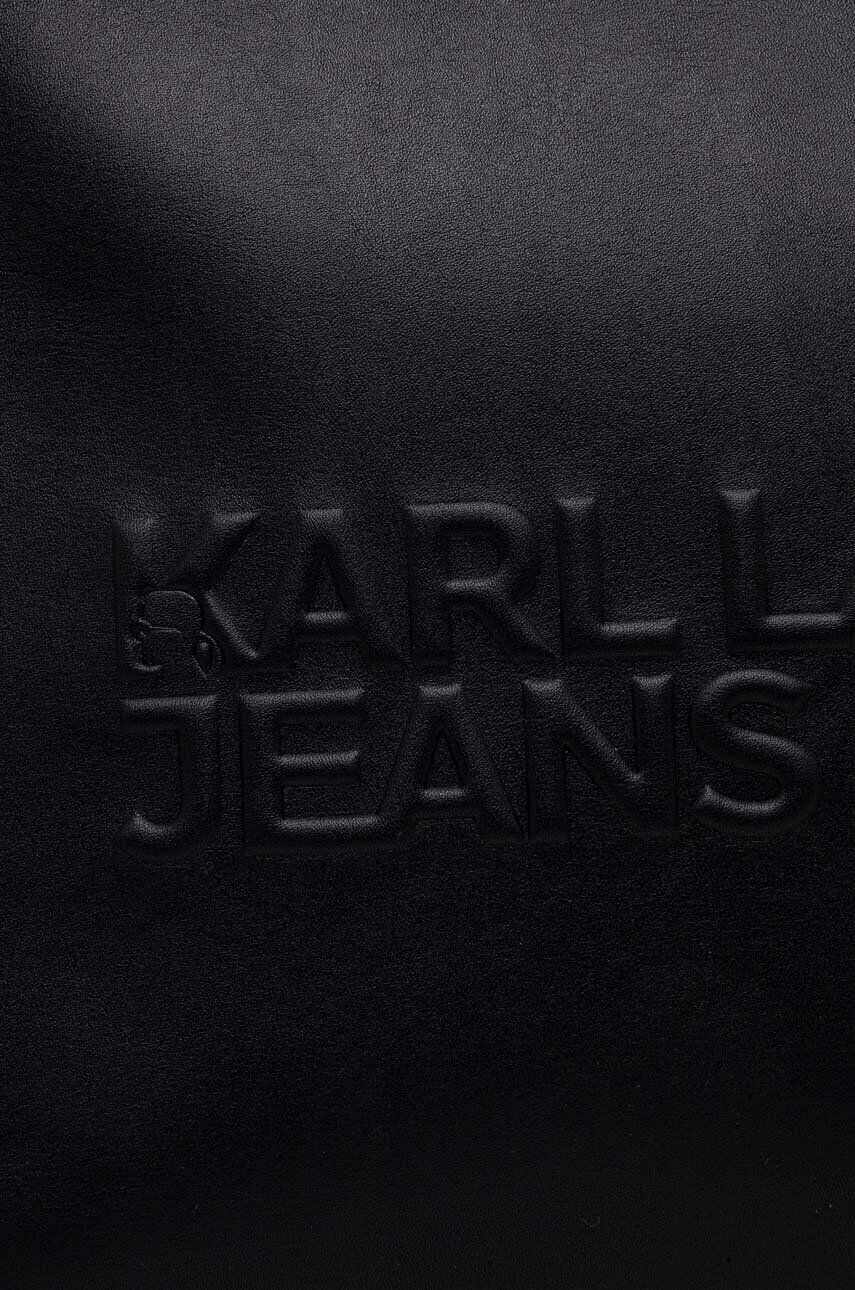 Karl Lagerfeld Jeans Torbica črna barva - Pepit.si