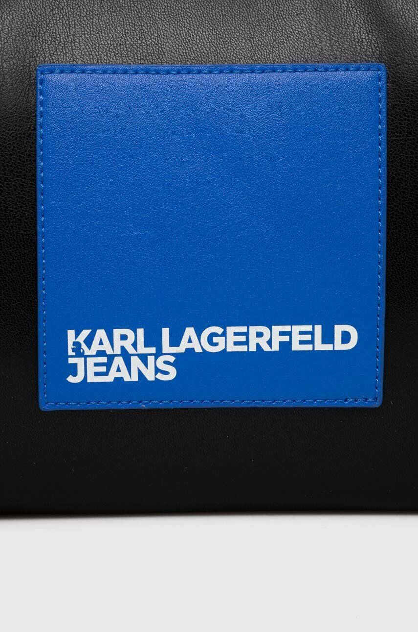 Karl Lagerfeld Jeans Torbica rumena barva - Pepit.si