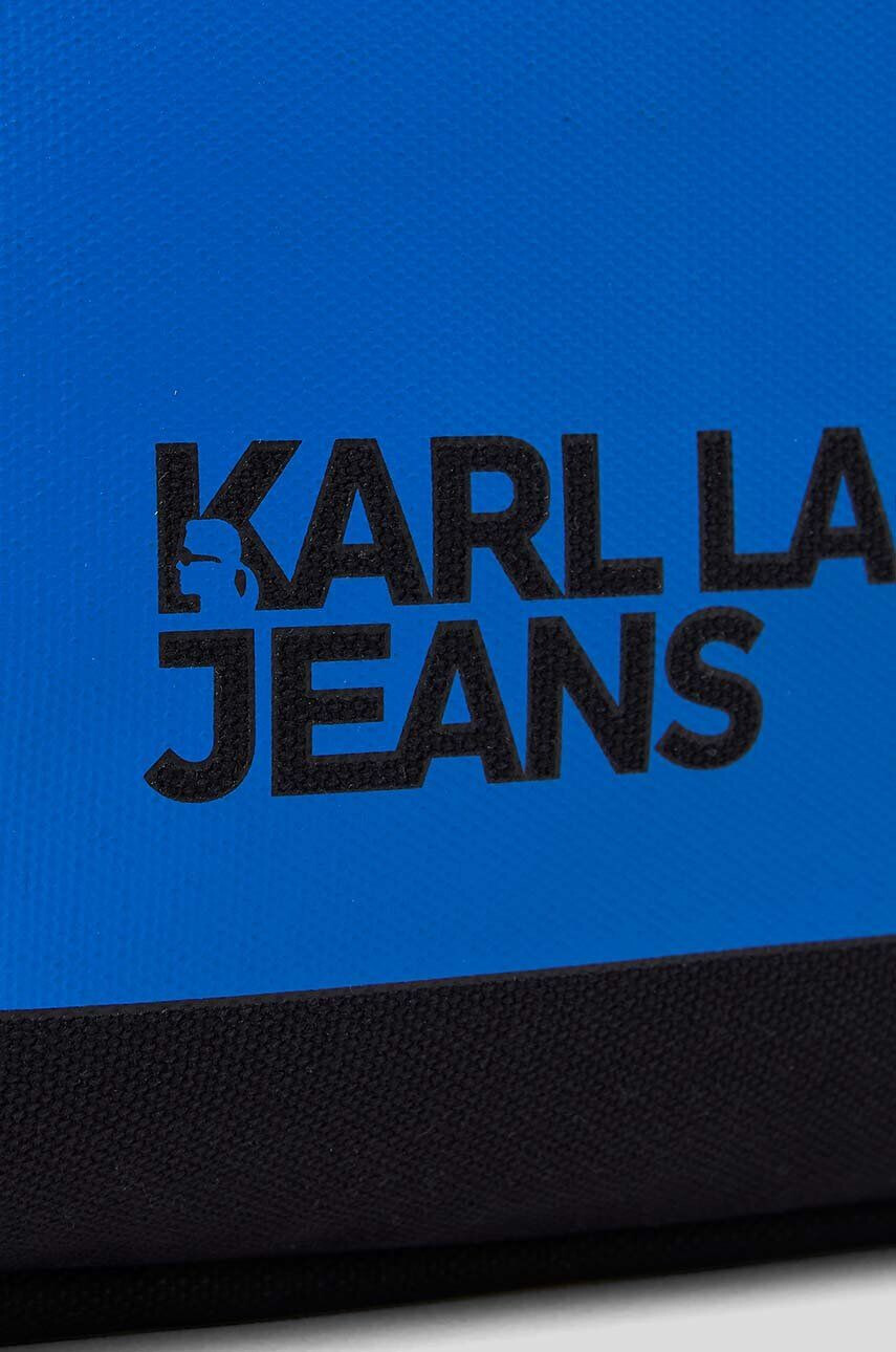 Karl Lagerfeld Jeans Torbica bela barva - Pepit.si