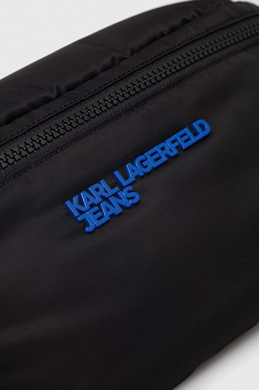 Karl Lagerfeld Jeans Torbica za okoli pasu črna barva - Pepit.si