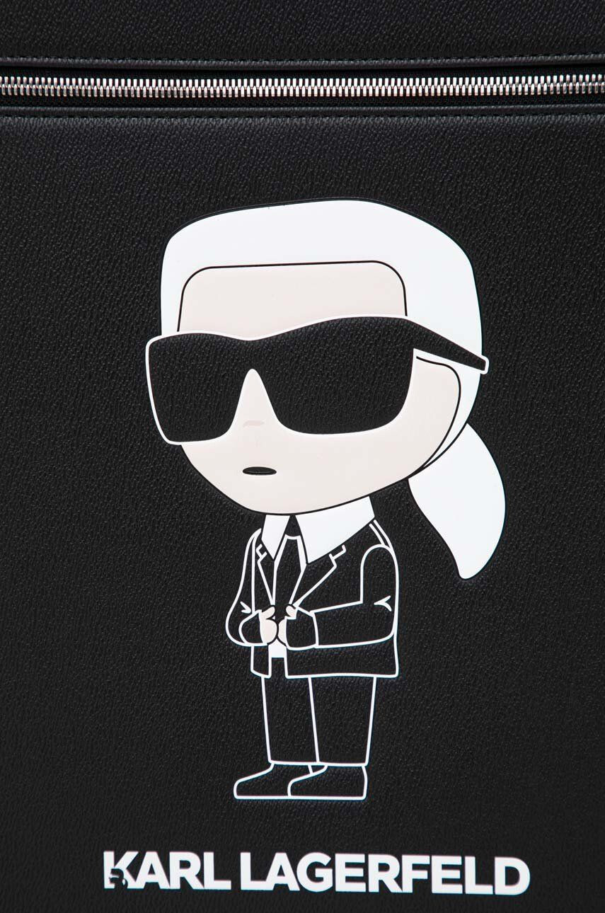 Karl Lagerfeld Kovček črna barva - Pepit.si