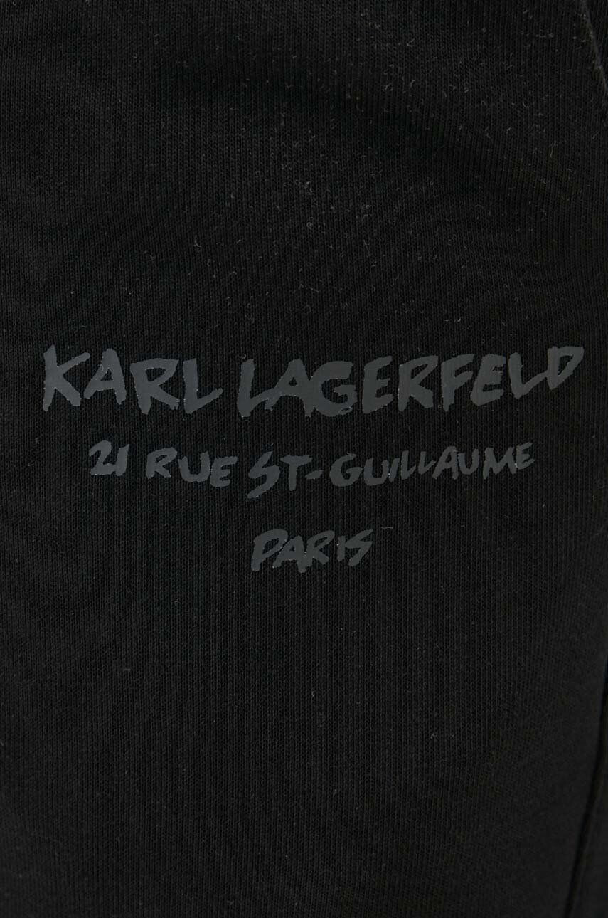 Karl Lagerfeld Spodnji del trenirke črna barva - Pepit.si