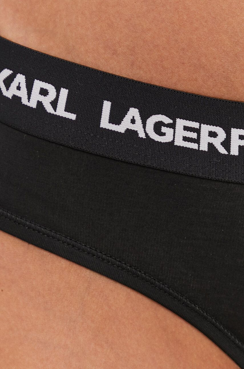 Karl Lagerfeld Spodnjice črna barva - Pepit.si