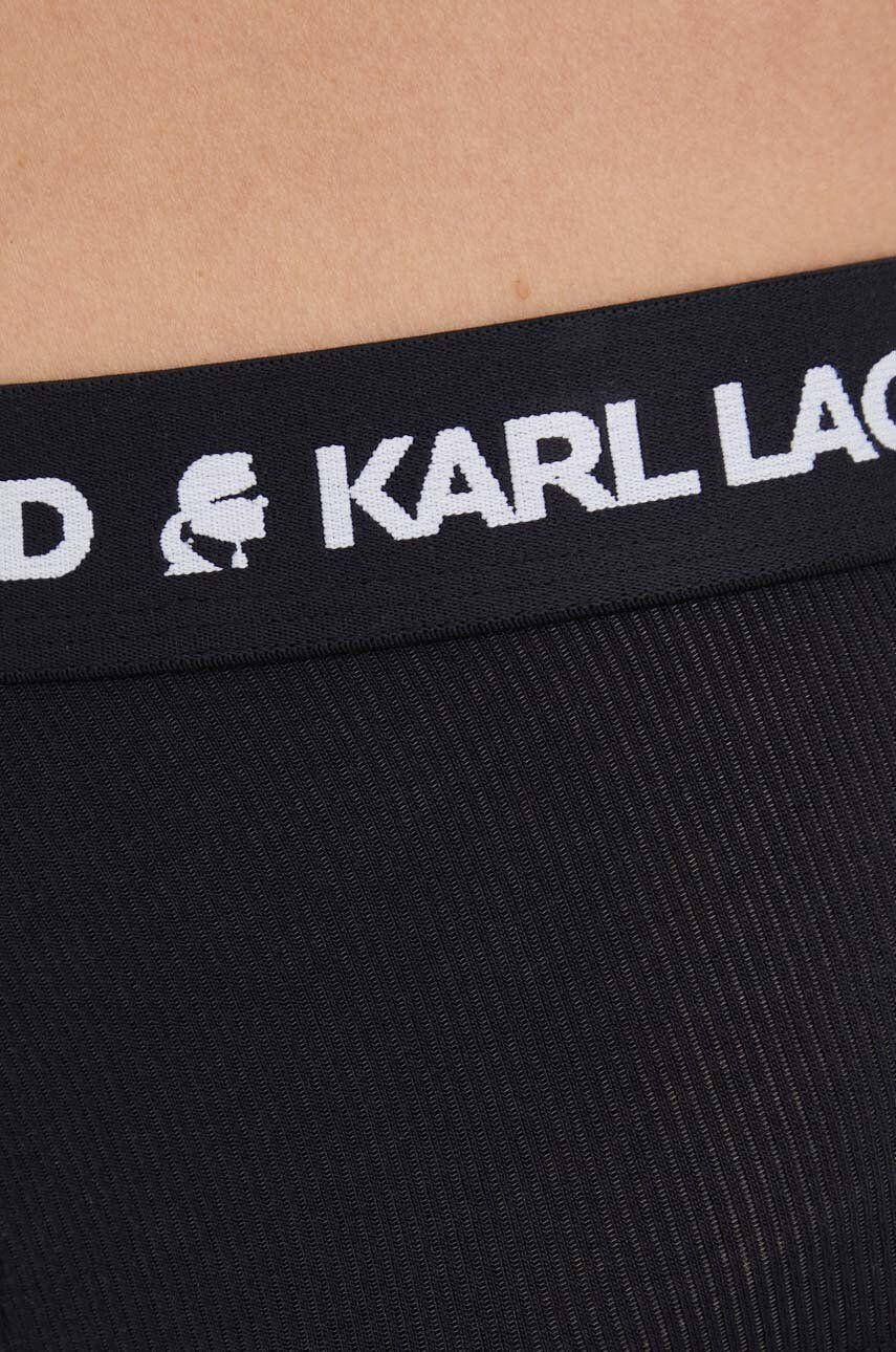 Karl Lagerfeld Spodnjice črna barva - Pepit.si