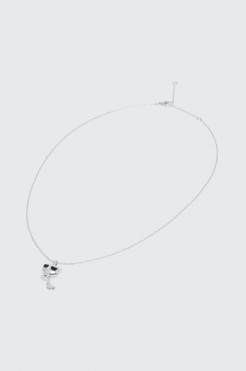 Karl Lagerfeld srebrni choker - Pepit.si