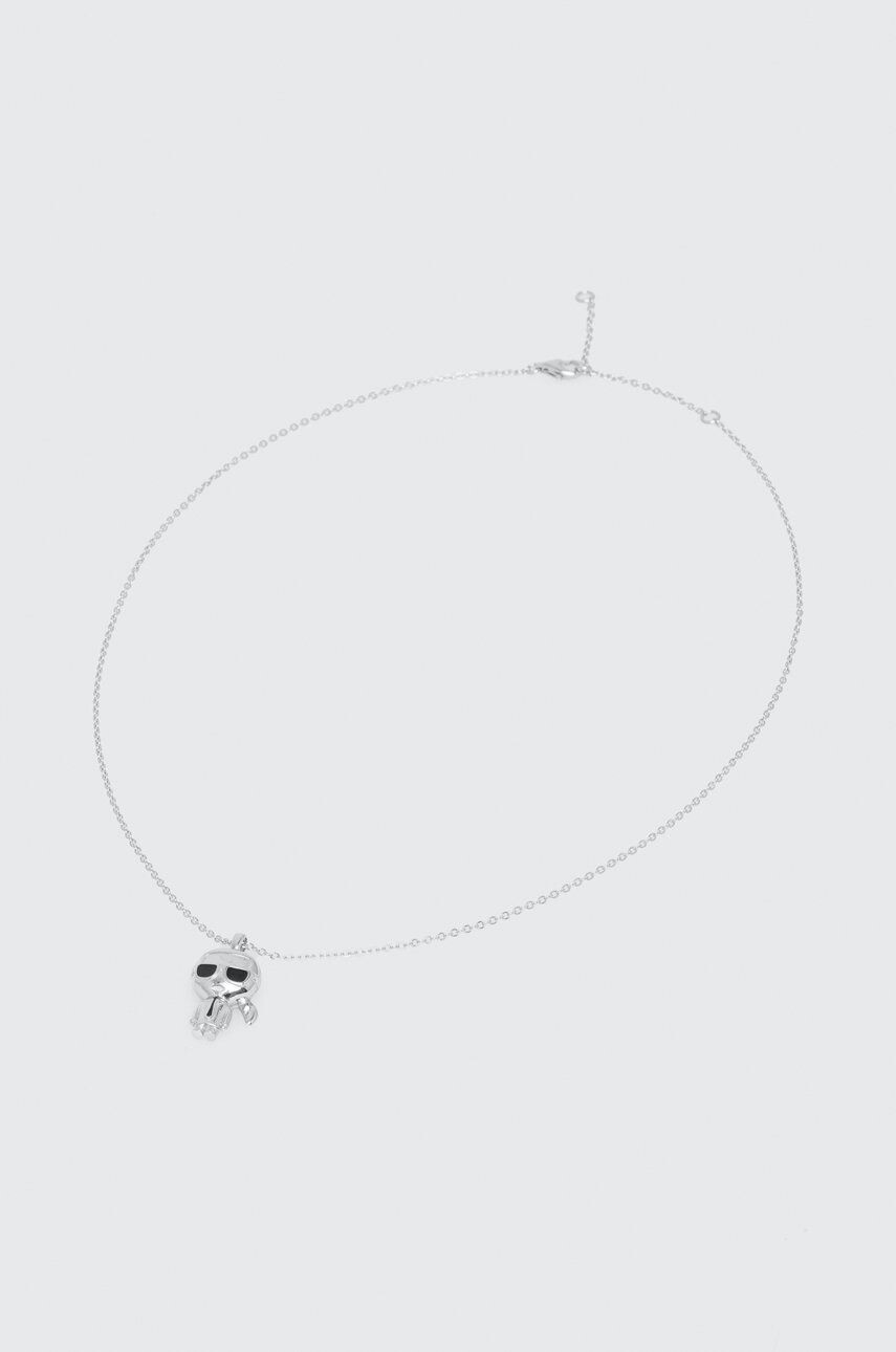 Karl Lagerfeld srebrni choker - Pepit.si