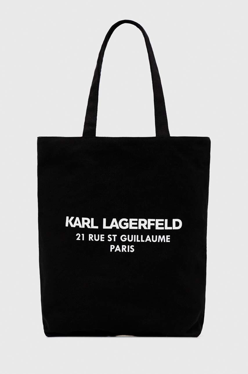 Karl Lagerfeld Torba črna barva - Pepit.si