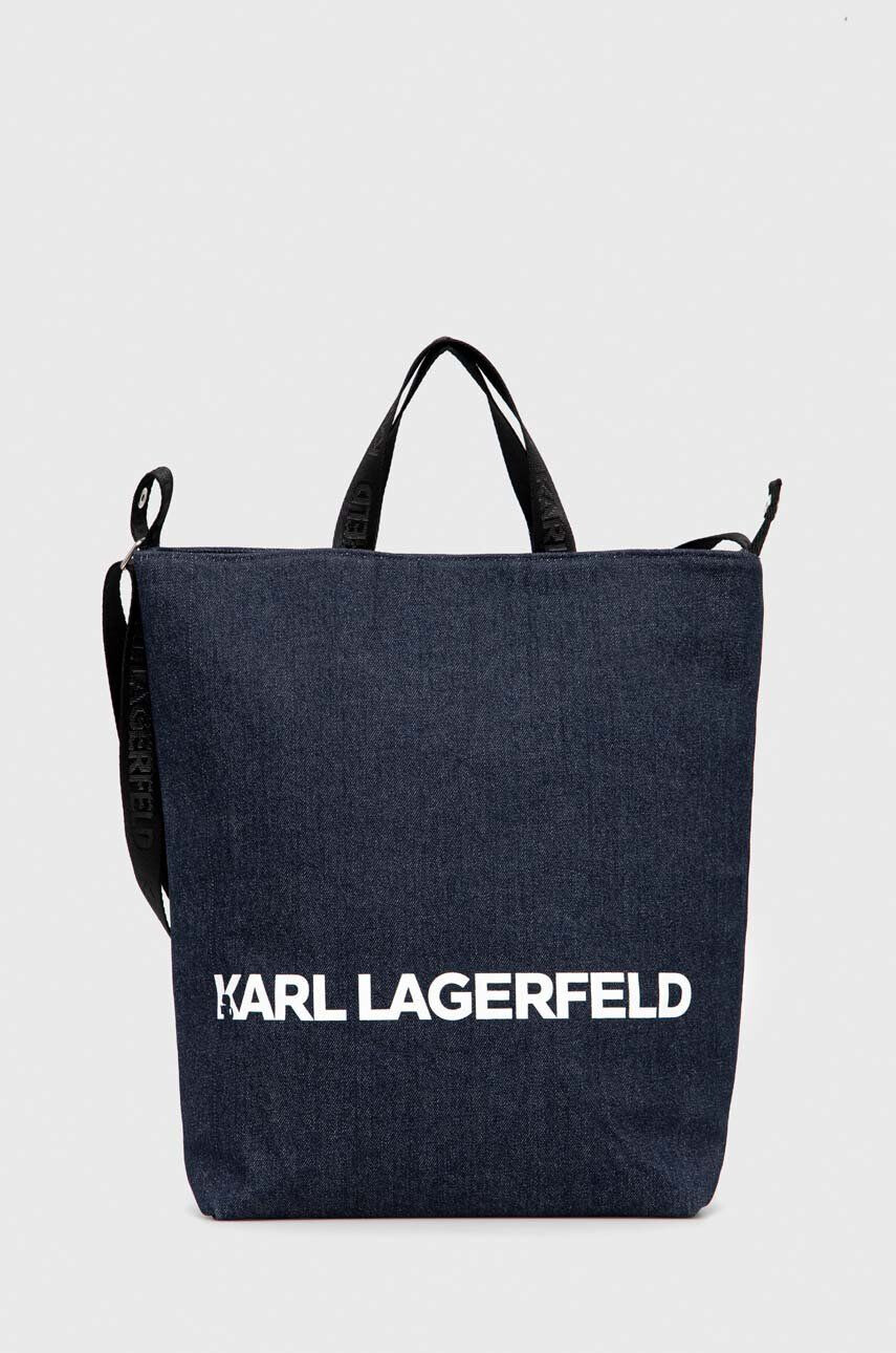 Karl Lagerfeld Torbica bela barva - Pepit.si