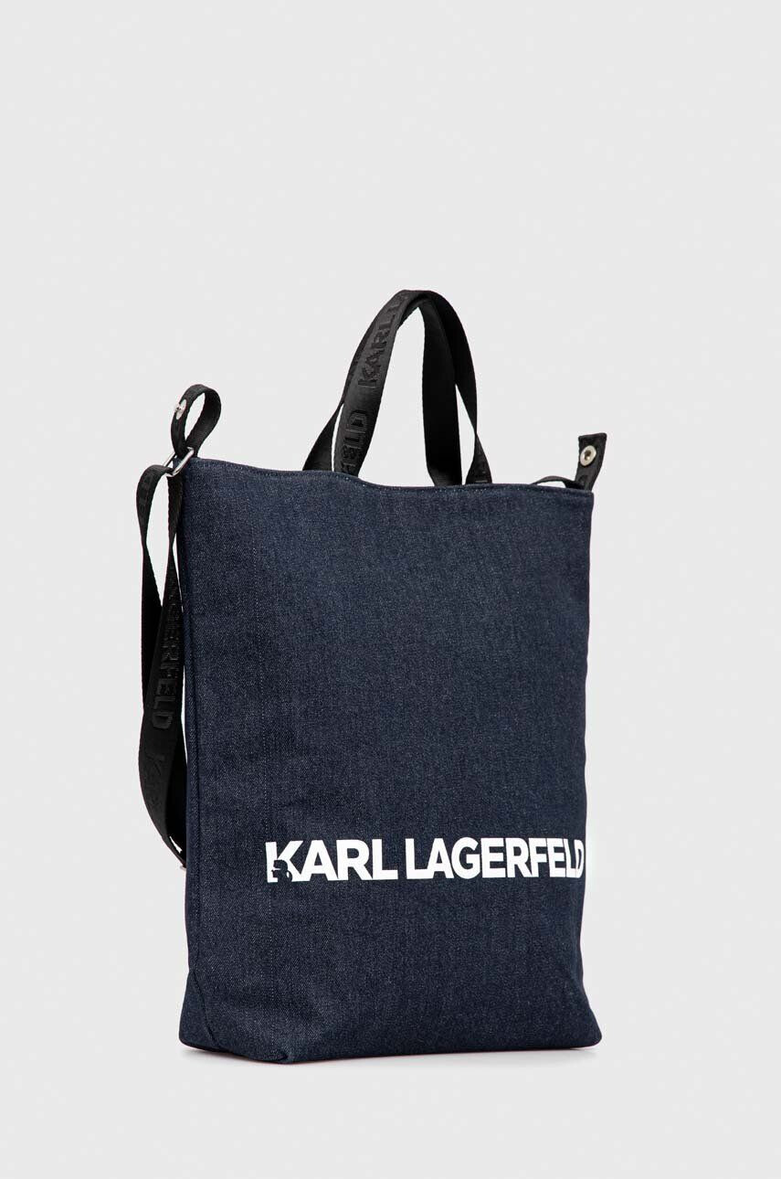 Karl Lagerfeld Torbica bela barva - Pepit.si