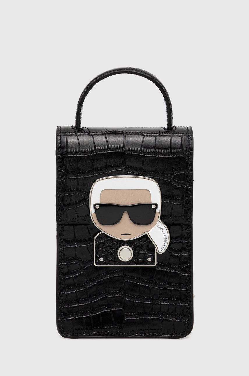 Karl Lagerfeld Usnjena torbica - Pepit.si