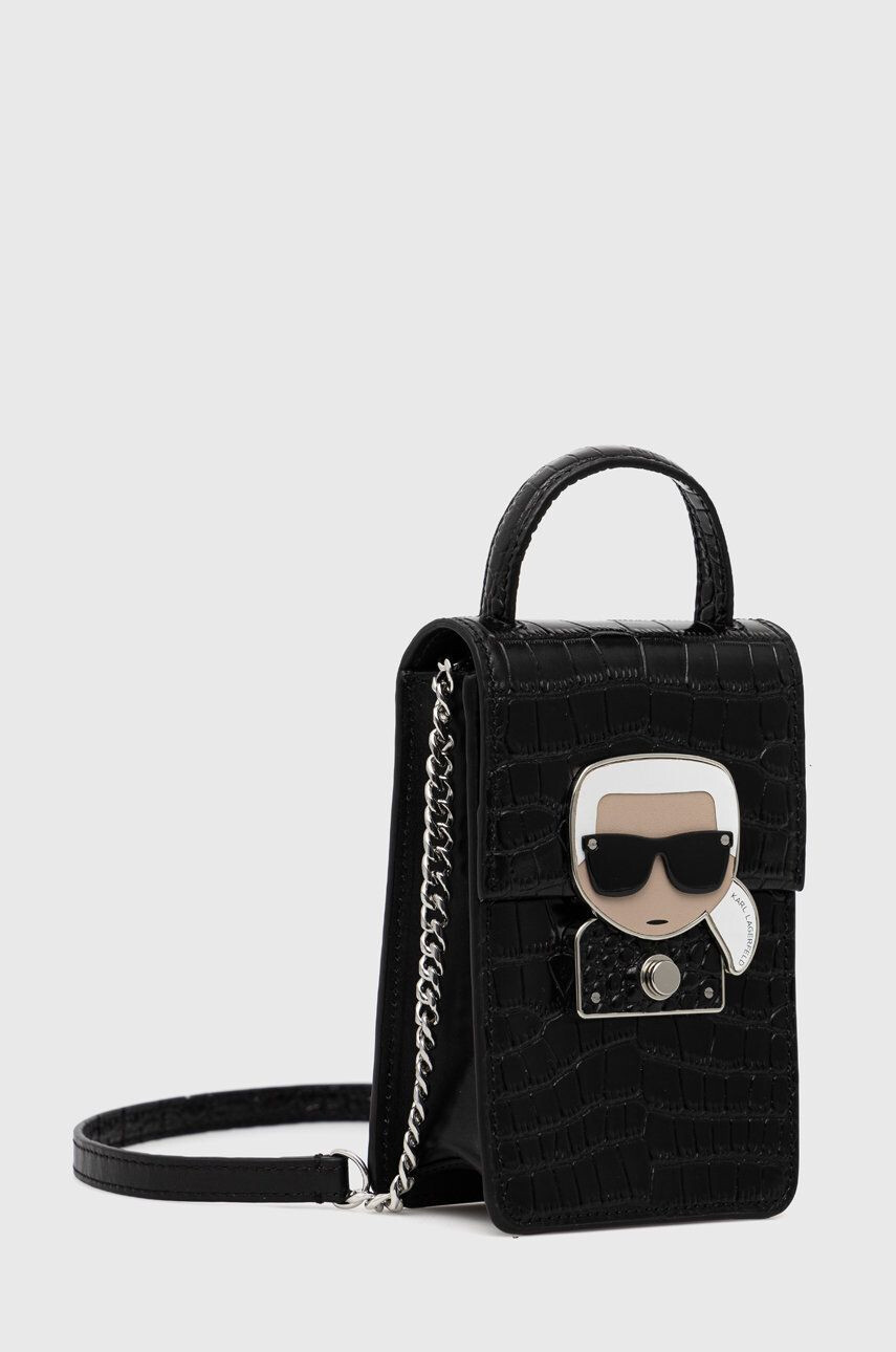 Karl Lagerfeld Usnjena torbica - Pepit.si