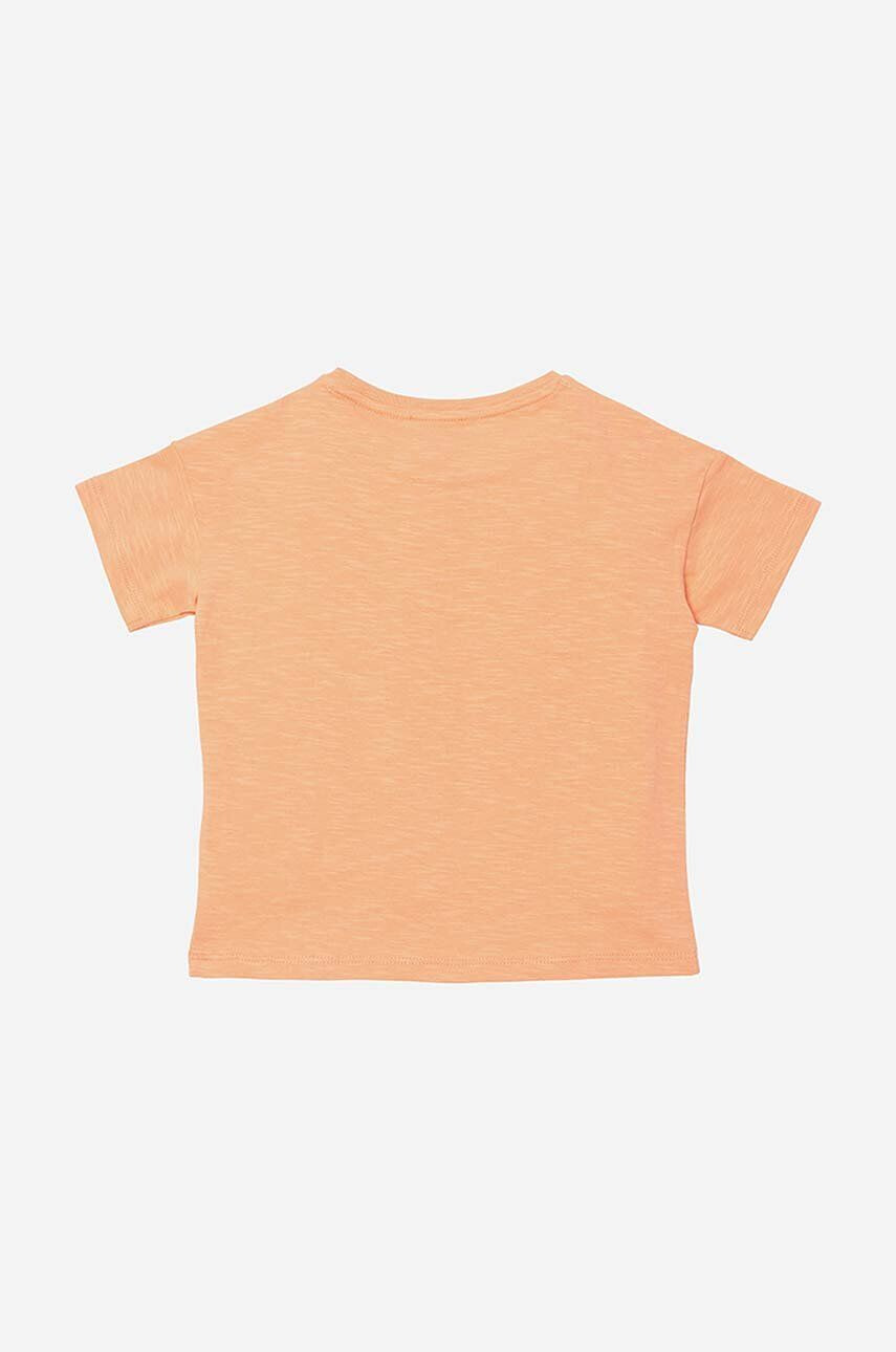 Kenzo kids Otroška bombažna kratka majica Short Sleeves Tee-Shirt oranžna barva - Pepit.si