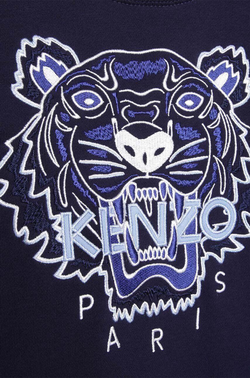 Kenzo kids Otroški bombažen pulover mornarsko modra barva - Pepit.si