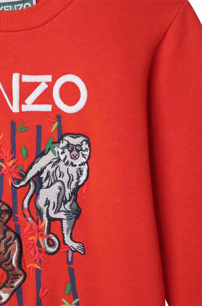 Kenzo kids Otroški bombažen pulover s kapuco - Pepit.si