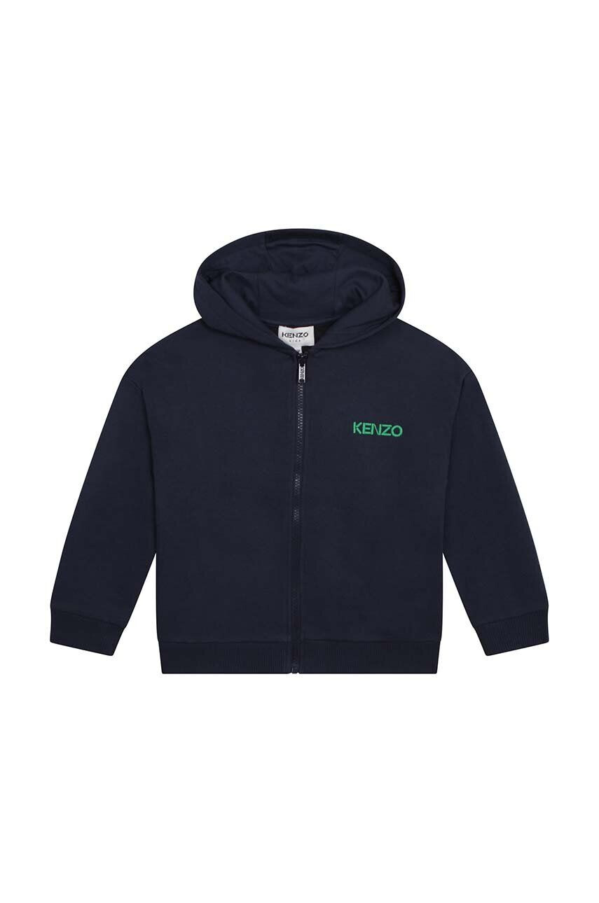 Kenzo kids Otroški bombažen pulover bež barva - Pepit.si