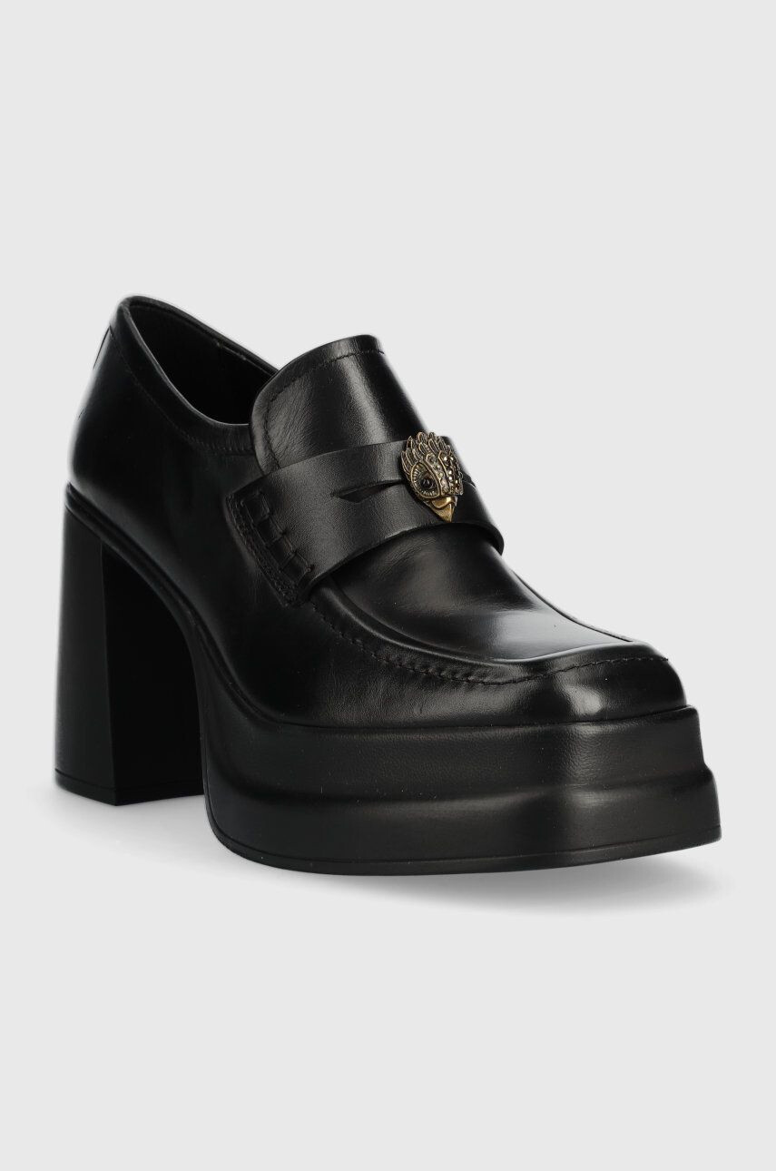 Kurt Geiger London Usnjeni salonarji Stomp Heeled Loafer - Pepit.si