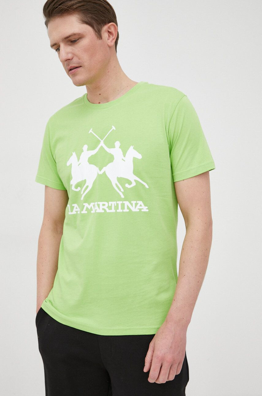 La Martina Bombažen t-shirt - Pepit.si