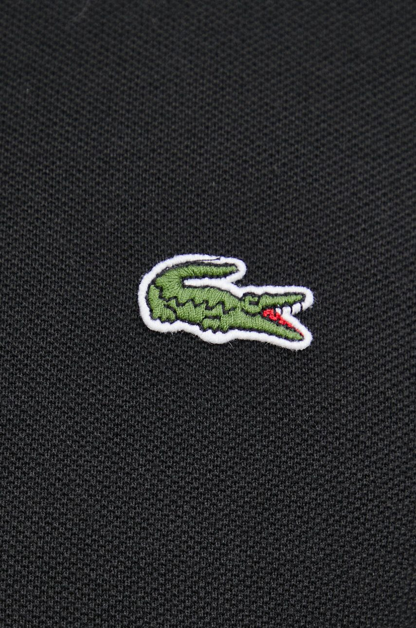 Lacoste Bombažen polo črna barva - Pepit.si