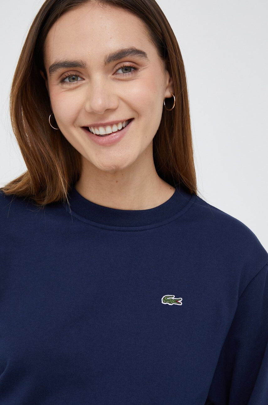 Lacoste Bluza ženska mornarsko modra barva - Pepit.si