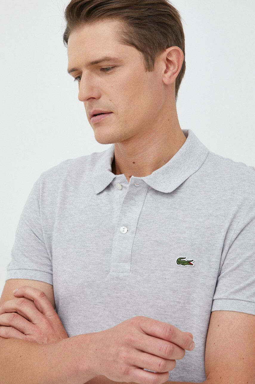 Lacoste Bombažen polo roza barva - Pepit.si