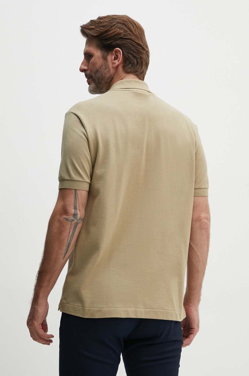 Lacoste Bombažen polo zelena barva - Pepit.si