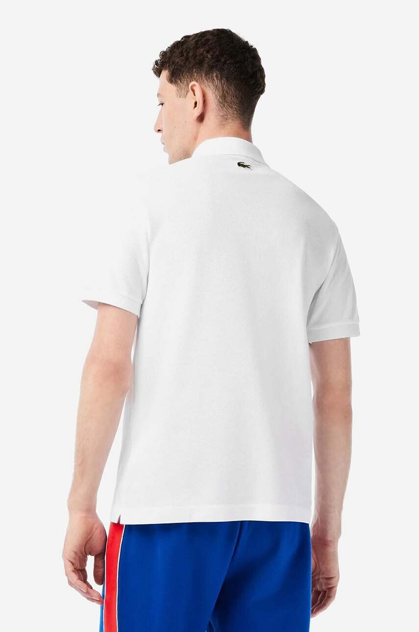 Lacoste Bombažen polo x Netflix bela barva - Pepit.si