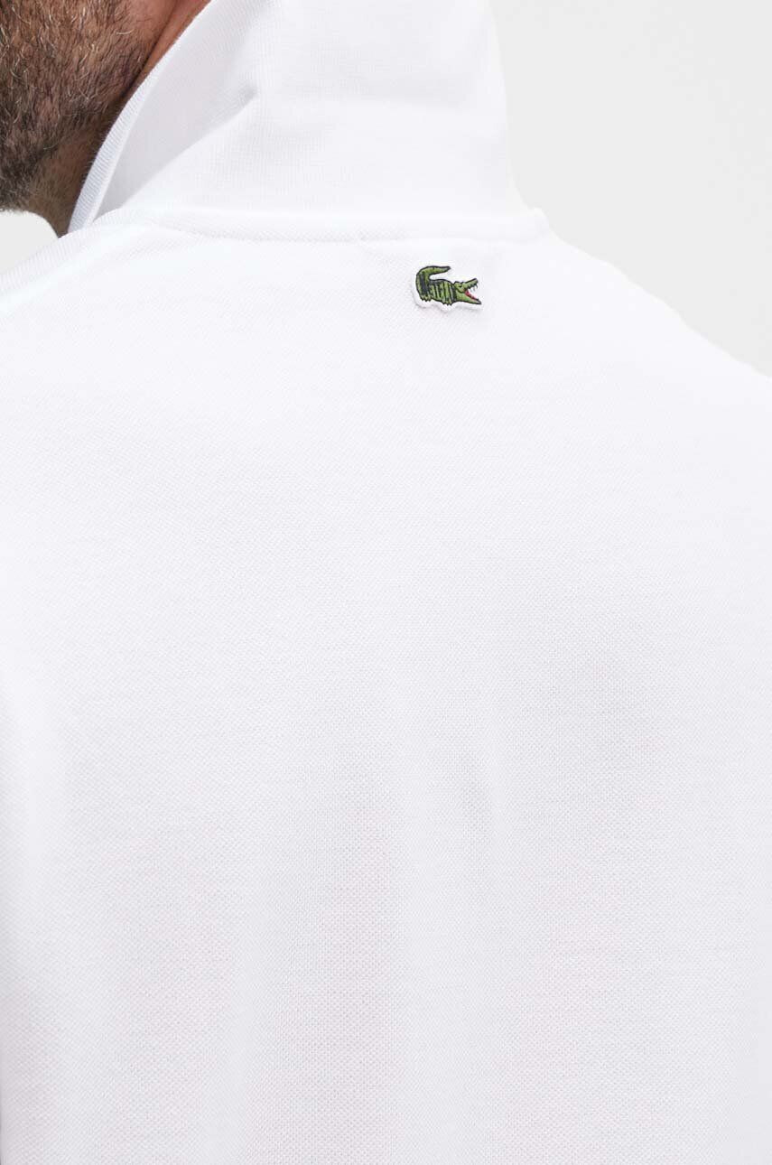 Lacoste Bombažen polo x Netflix bela barva - Pepit.si