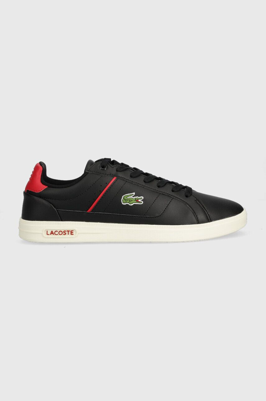 Lacoste Usnjene superge EUROPA PRO črna barva 44SMA0012 - Pepit.si