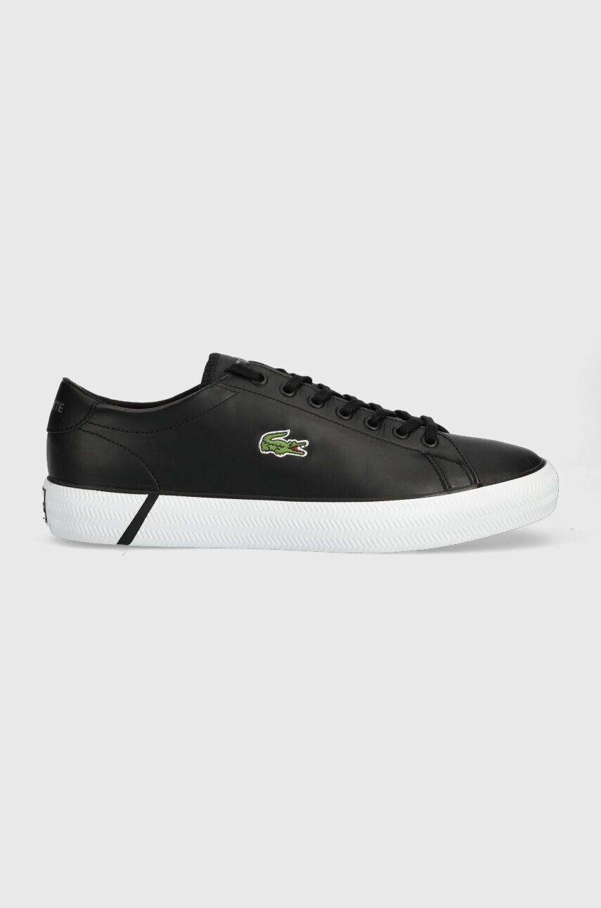 Lacoste Usnjene superge GRIPSHOT črna barva 41CMA0014 - Pepit.si