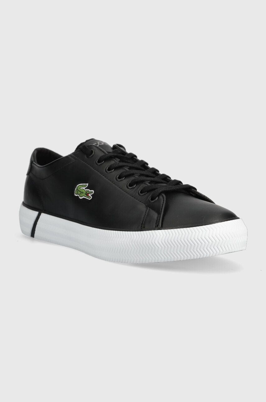 Lacoste Usnjene superge GRIPSHOT črna barva 41CMA0014 - Pepit.si