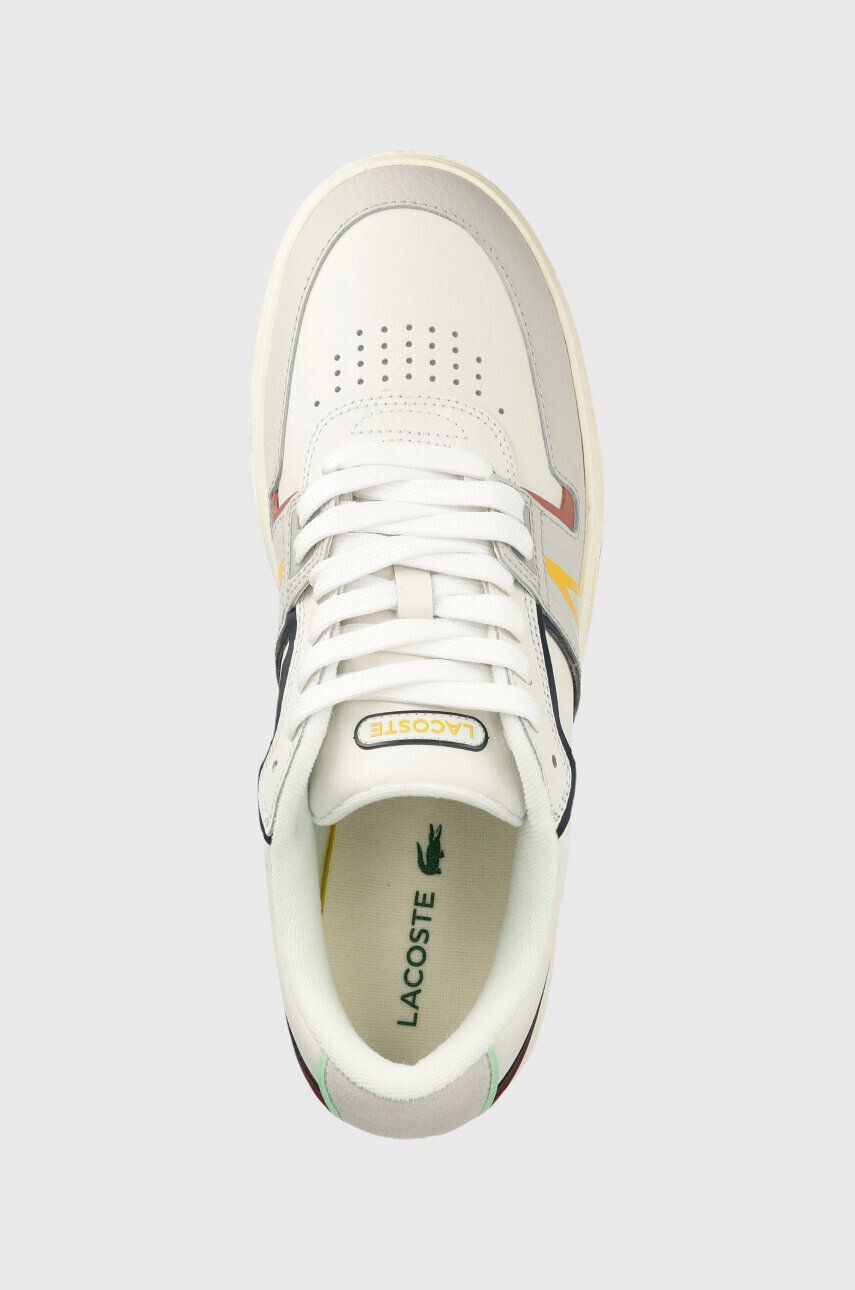 Lacoste Usnjene superge L001 Leather Sneaker bela barva 42SMA0092 - Pepit.si