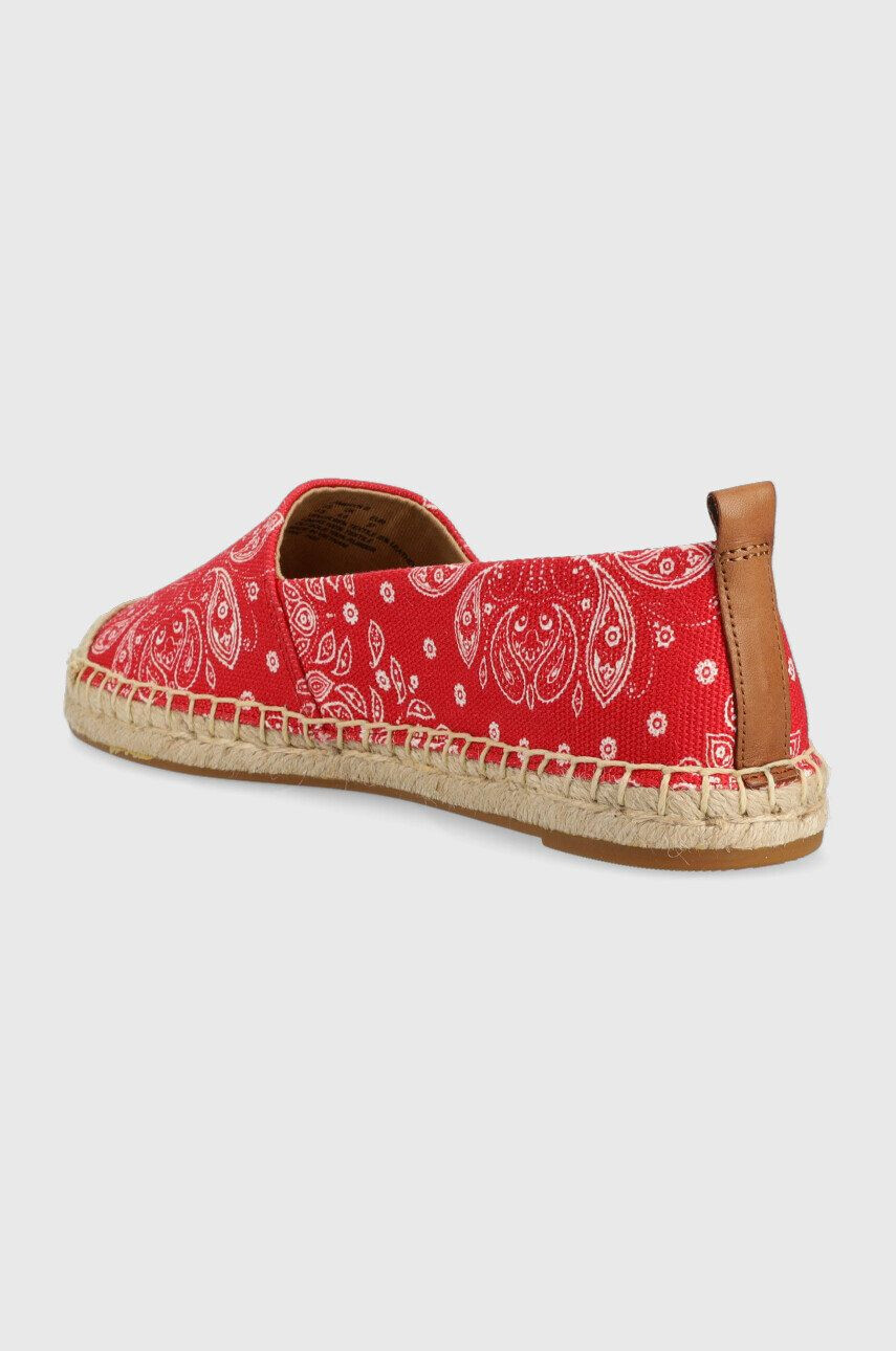 Lauren Ralph Lauren Espadrile 802891444001 rdeča barva 802891444001 - Pepit.si