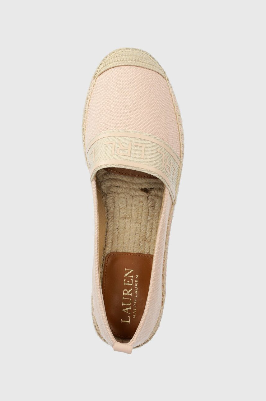 Lauren Ralph Lauren Espadrile Caylee III roza barva 802891448002 - Pepit.si