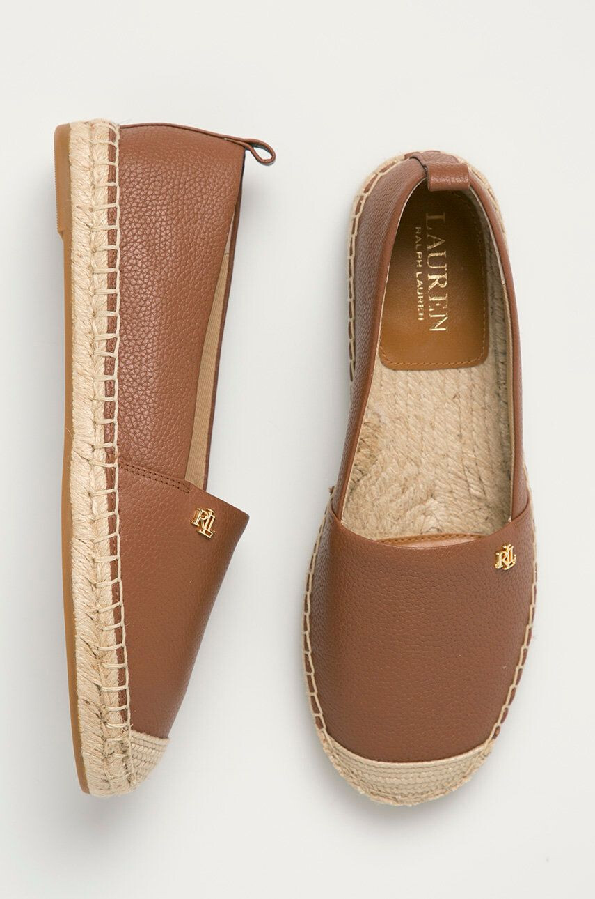 Lauren Ralph Lauren usnjene espadrile - Pepit.si