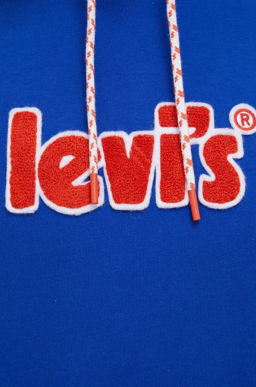 Levi's Bluza moška modra barva - Pepit.si