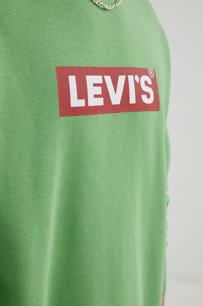 Levi's Bluza moška zelena barva - Pepit.si