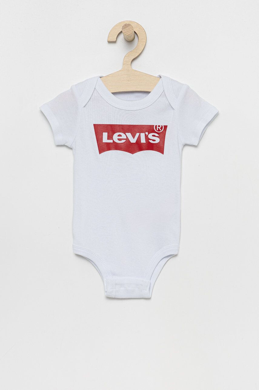 Levi's Body za dojenčka bela barva - Pepit.si