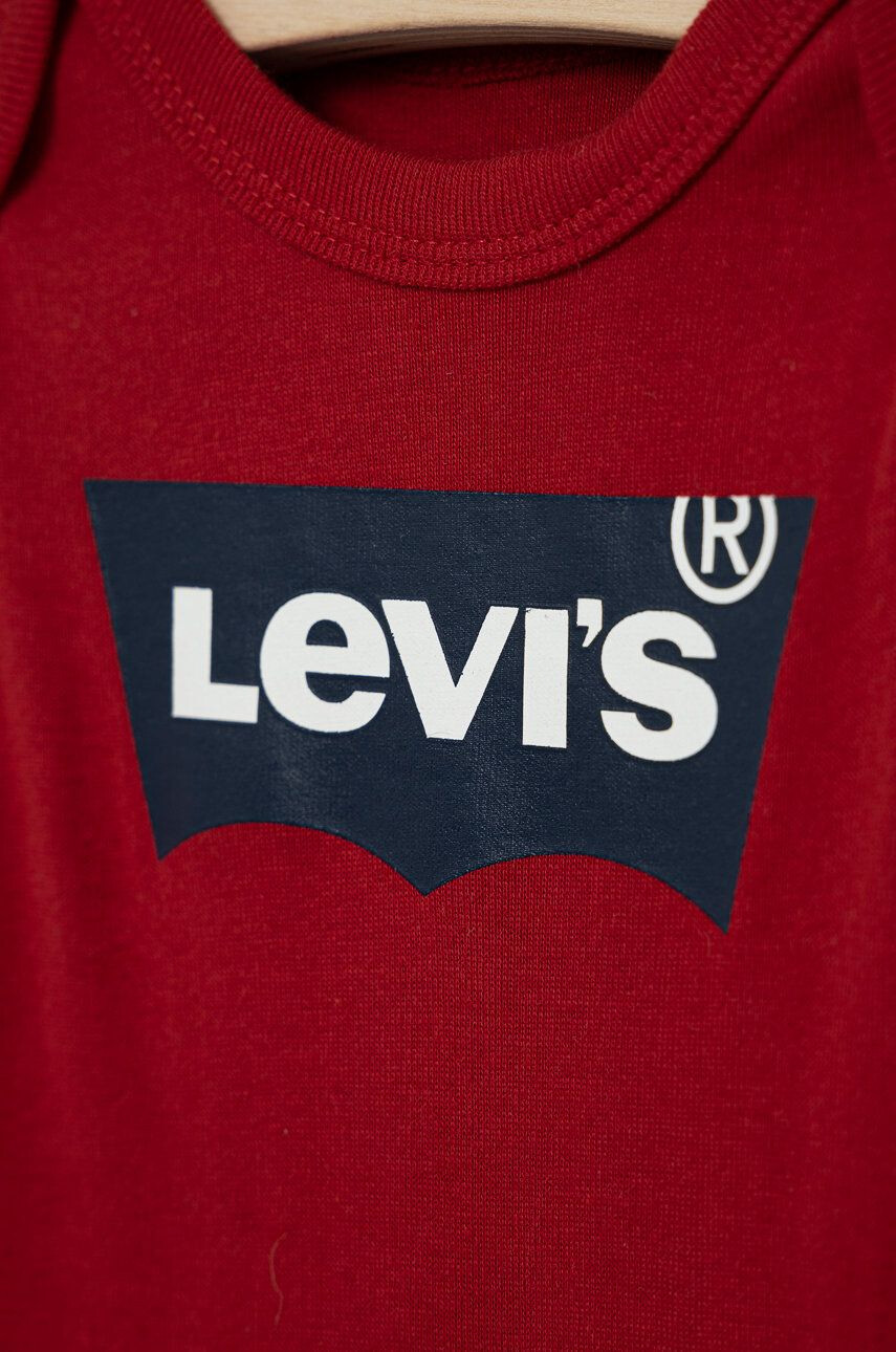 Levi's Body za dojenčka bela barva - Pepit.si